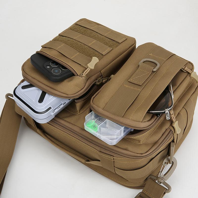 Tactical Handbags Shoulder Bag Camping for Man Hiking Travel Climbing Fishing Sling Crossbody Outdoor Weekend Bag
