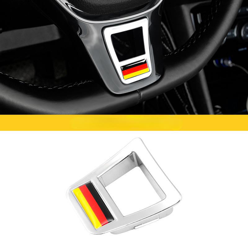 

For VW New Car Styling Steering Wheel Covers Stickers Accessories For Volkswagen GOLF 7 GTi MK7 POLO 2014 2015 Steering Wheel