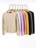 Women's V-Neck Cable Knit Cardigan with Horse Logo Embroidery - Pure Cotton, Long Sleeve, Casual Style.