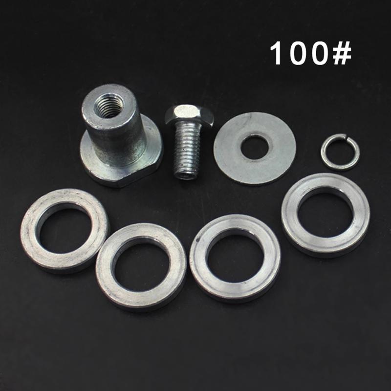 M10 M14 Angle Grinder to Grooving Machine Adapter 100/125 Type Lock Nuts Flange Inner Outer Kit for Slotting Conversion