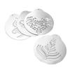 5 PCS/set Stainless Steel Lattes Art Stencils  Cappuccinos Art Templates