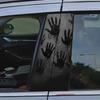 2er-Set Horror-Handabdruck Auto B-Säule Aufkleber Langlebiges Vinylmaterial Geeignet für B-Säule Kratzschutz Einweg-Autoteile
