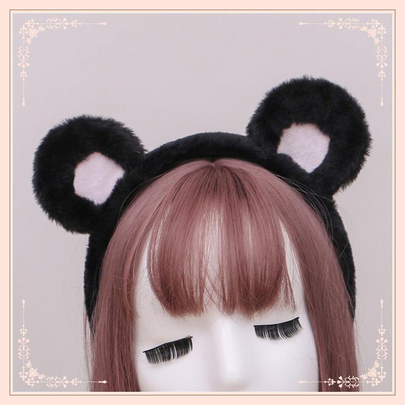 Ein handgemachtes japanisches niedliches Plüschbärenohr Olita Kopfschmuck Cosplay-Accessoires Tierohr Stirnband