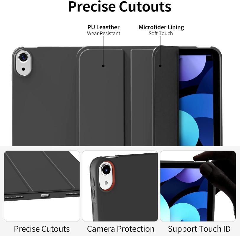 Case for iPad A16 11th Air 11 Pro 10.5 10.2 7th 8th 9th 10th 10.9 Air 2 3 4 5 Smart Cover iPad 9.7 6th 5th Fundas