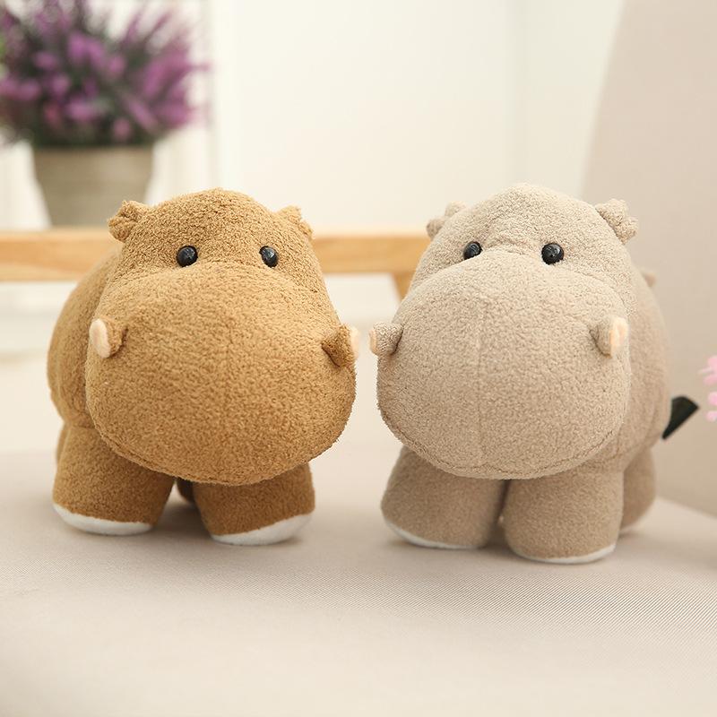 Simulation Hippo Elephant Doll Plush Toy Baby Elephant Rag Doll Zoo 8 Inch Grab Machine Doll