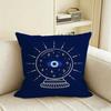 L-Lucky Evil Eye Cushion Cover Natural Linen Pillowcase Set, All-In-One Decor For Sofa, Bedroom & Chair