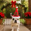 Soft Pet Christmas Hat Adjustable Festive Pet Hat Fashion Pet Santa Hat  Pet Outfit