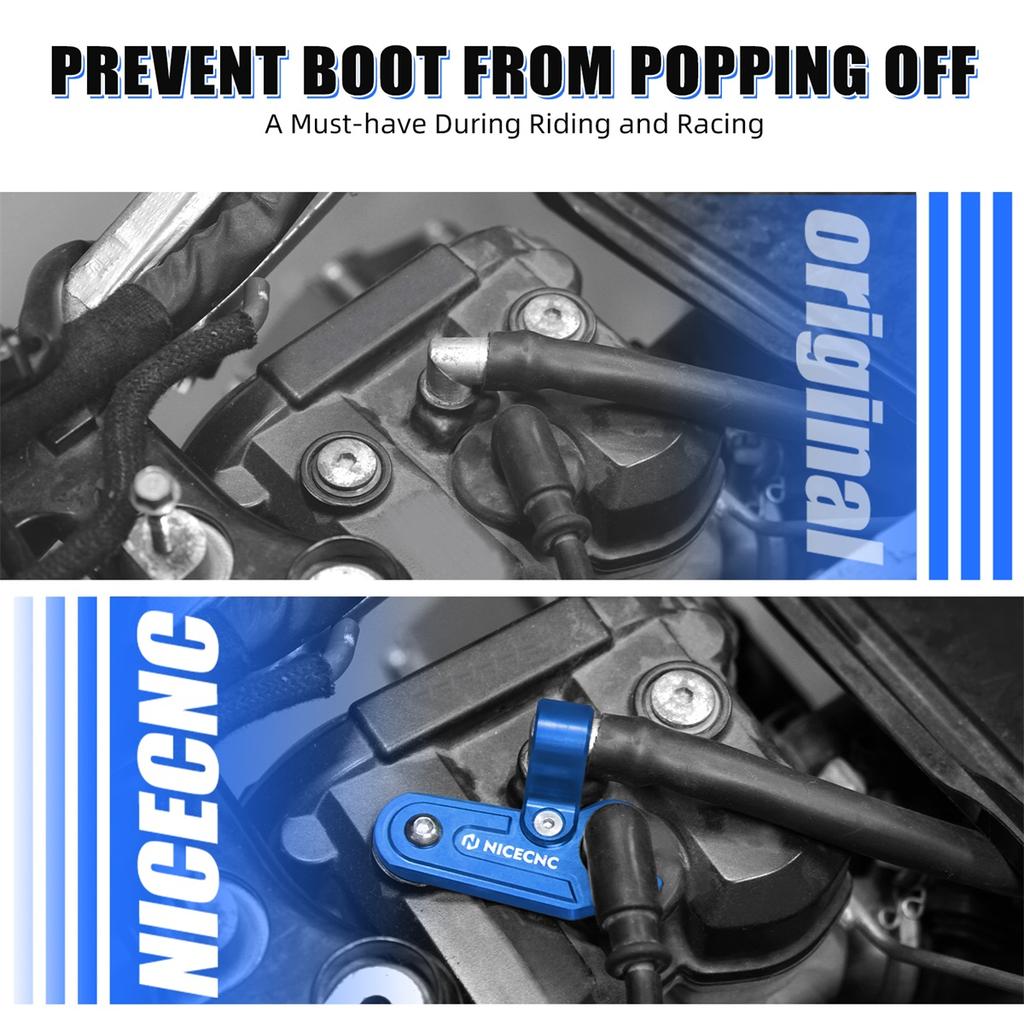NICECNC For Yamaha YFZ450R YFZ450RSE YFZ450X Spark Plug Boot Hold Down Bracket Mount ATV Accessories Replace 2S2-11190-21-00