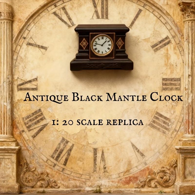Classical Clock Miniatures, Retro European French Victorian Floor Pendulum Clock, Resin Craft Collectibles, Ornaments, Home Office Car Decoration