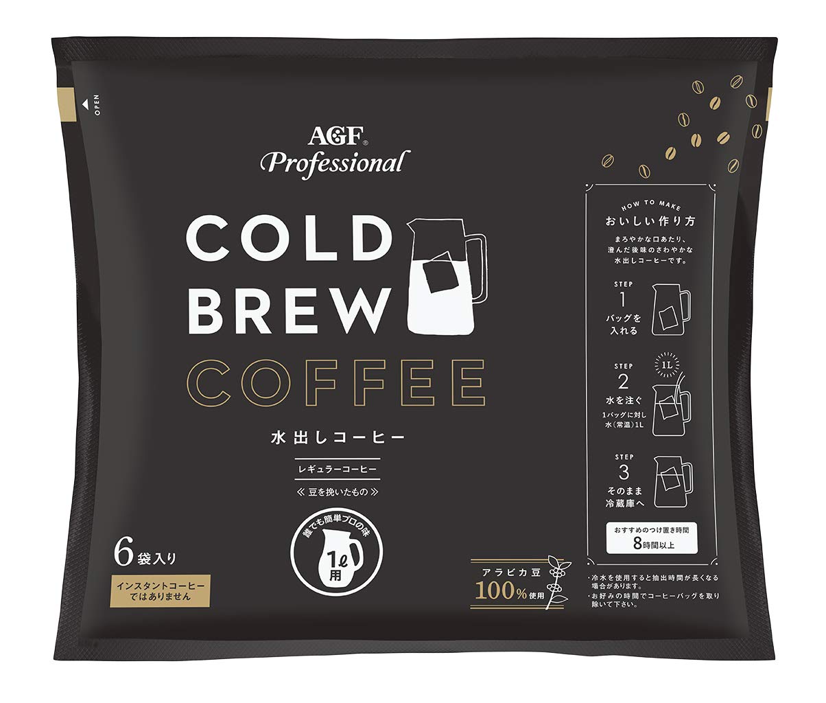 

AGF Professional Cold Brew 1L 6 пакетиков [холодный кофе] [холодный кофе]