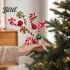 Decorative Candy Cane Festive Decor White Green Pick Red Props Christmas Plush Stem Branch
