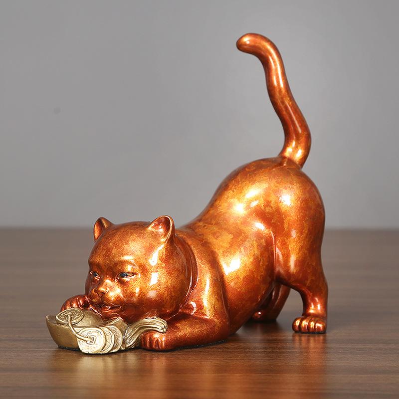 Caicopper Богатство Вентиляторы Кот Украшения Офис Дом Поделки Подарки