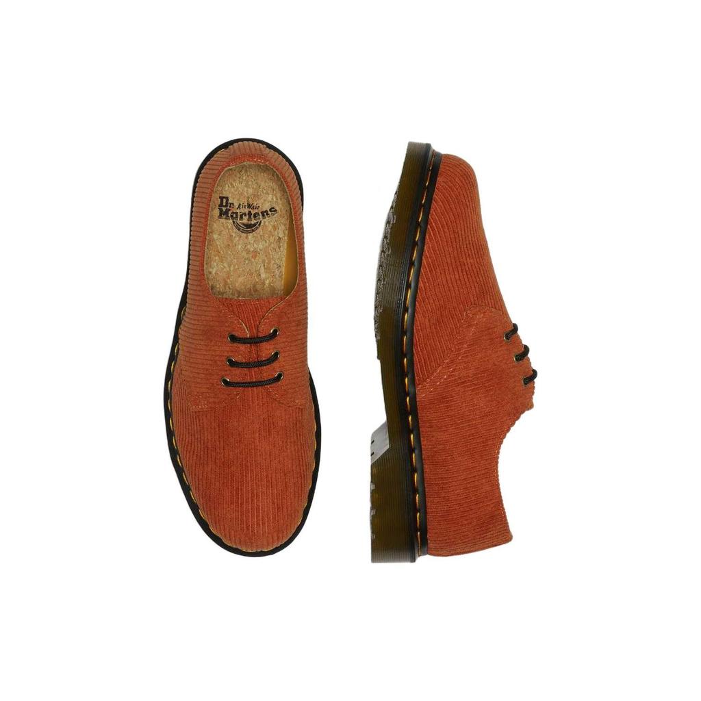 Dr. Martens Corduroy Lace-Up Low-Top Casual Shoes Unisex Casual Shoes Orange 27770874