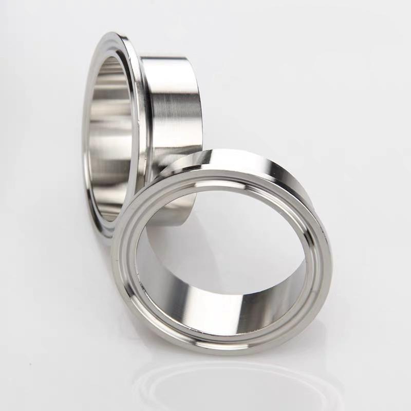 1Pcs 19mm--219mm Tube O/D X Tri Clamp Weld Ferrule 304 Stainless Steel Sanitary Connector Pipe Fitting For Homebrew