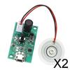 2x Micro Board, Atomization Module Kit Humidifier Parts, Spray Hole Accessories Gasket Parts for