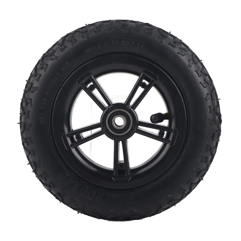 8in Electric Scooter Tire with Wheel Hub Inflation E?Bike Rubber Tyre Replacement 200x40