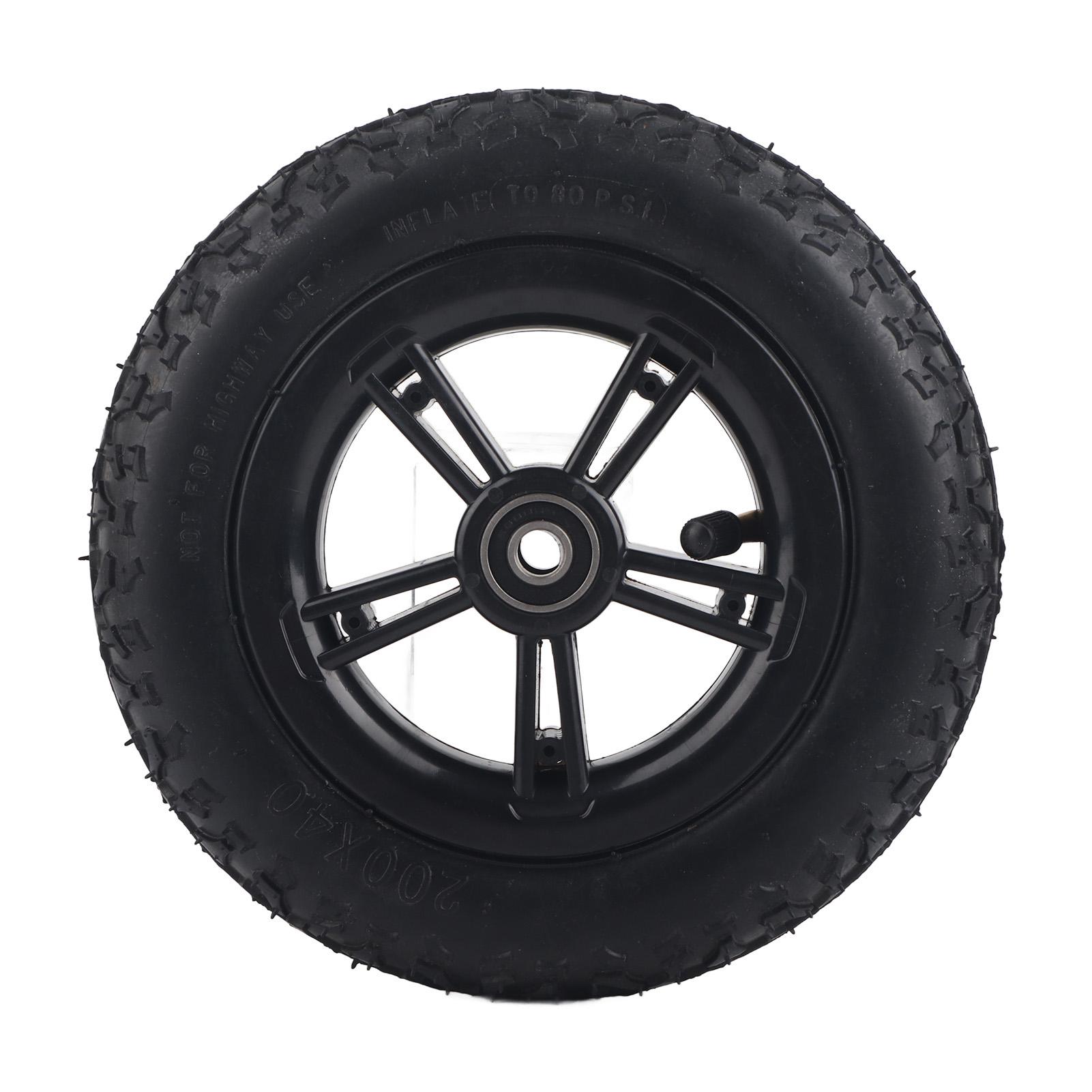 

8in Electric Scooter Tire with Wheel Hub Inflation E‑Bike Rubber Tyre Replacement 200x40