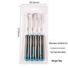 4-Piece Auto Repair Tool Set: Tire Patching, Oil Seal Hook, Screwdriver.