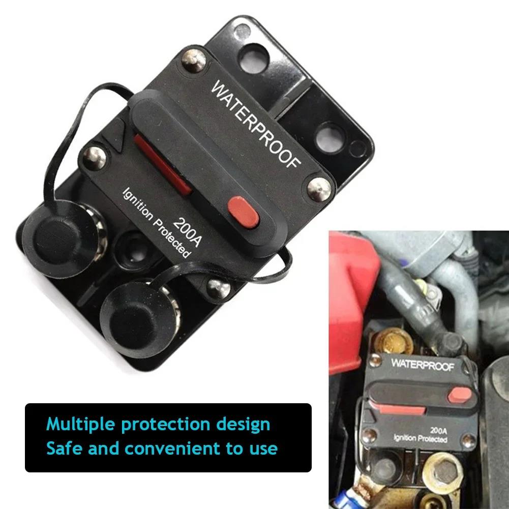 Wide Range 30A-300A AMP Circuit Breaker Fuse 12-48V DC Reset Waterproof For Car Boat Auto Circuit Breaker 6