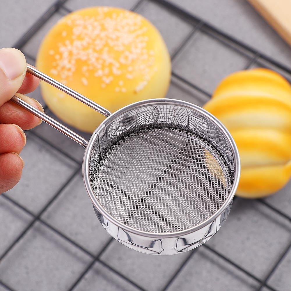 Handheld Kitchen Strainer Colander Fine Mesh Filter Spoon Flour Sifter Powder Sieve Sifting Tool