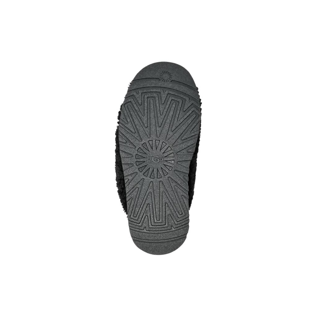 New UGG Maxi Curly Platform Slippers 'Black' Women's 1133171-BLK