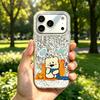 Акриловая задняя панель TPU бампер для iphone 18 Pro Max XR 16 Plus 12 11 17 Pro 15 XS Max 14 13 Air Confused Bear hone Чехол Ударопрочная крышка