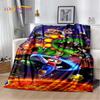 3D Retro M-Mario Cartoon Game Soft Plush Blanket,Flannel Blanket Throw Blanket for Living Room Bedroom Bed Sofa Picnic Kids Gift