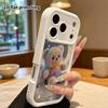 Phone Case: 2D Flat Design Suitable for iPhone 18 17 16 15 14 13 Pro Step Protection Case, Moon Lamp Bear, Christmas and Halloween Gift