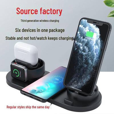 Wow Six-in-One Wireless Charger for Apple Devices: Mobile Phone, Watch, and Earphone Compatible.