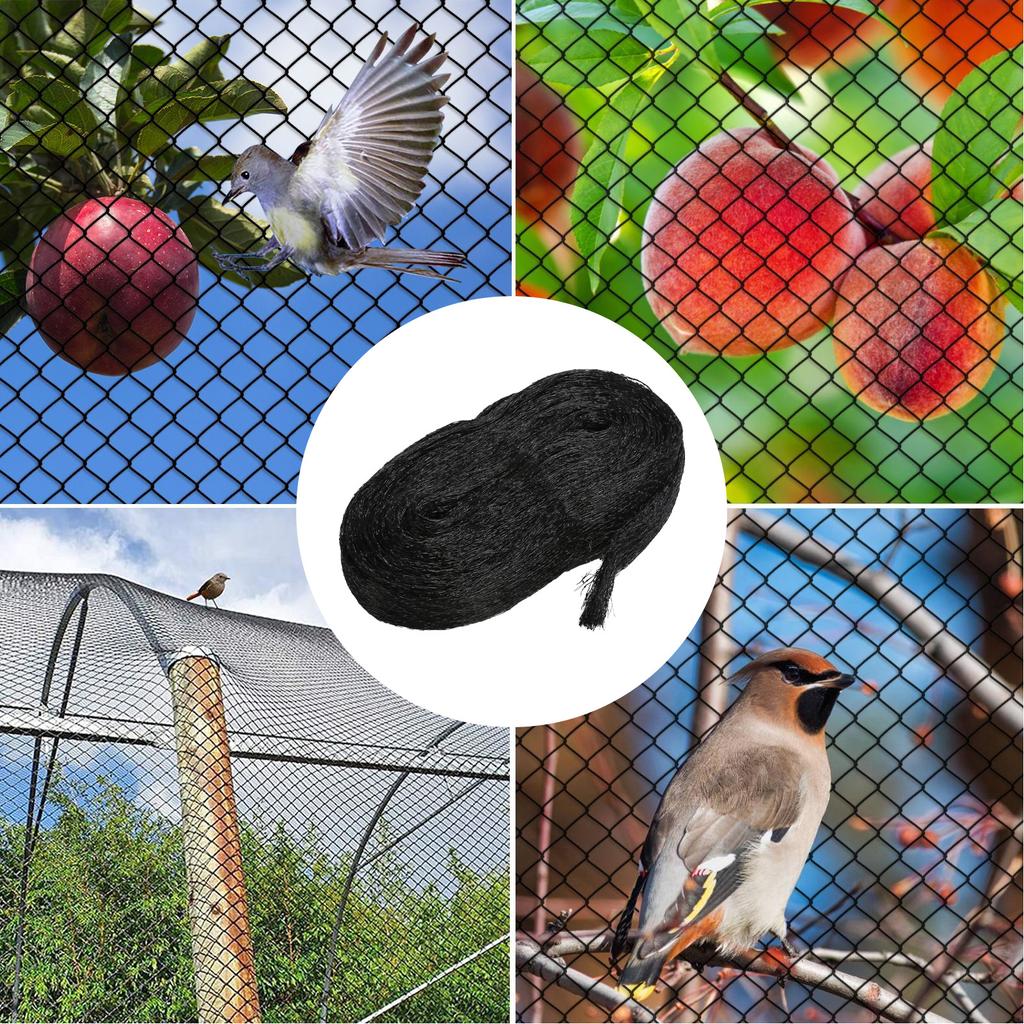 Bird Netting with 50PCS Cable Ties Nylon Garden Netting Anti Bird Mesh Plant Pest Netting for Vegetable Fruit