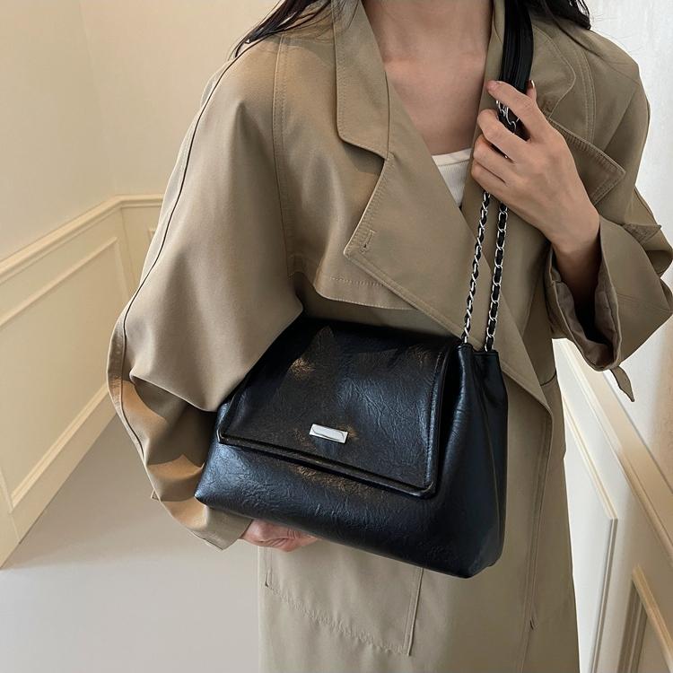 Women Bag Handbag Women's New Retro Chain Shoulder Messenger Bag Textured Commuter Tote Bag