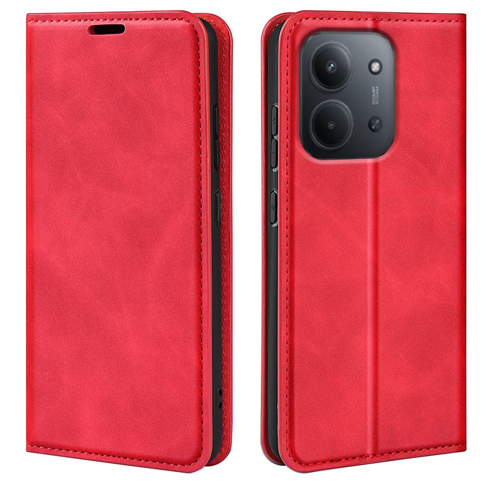 Für Xiaomi Redmi 15C 5G (EU) (173 mm)/Xiaomi Redmi 15C 4G (EU) (173 mm) Hülle Skin Touch Leder Brieftasche Handyhülle