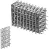 20 PCS 4" x 2" Pronged Truss Plate, Flat Mending Plates Repair Tie Bracket, for Roofing Trusses Wood Timber Connectors, Galvanized Steel