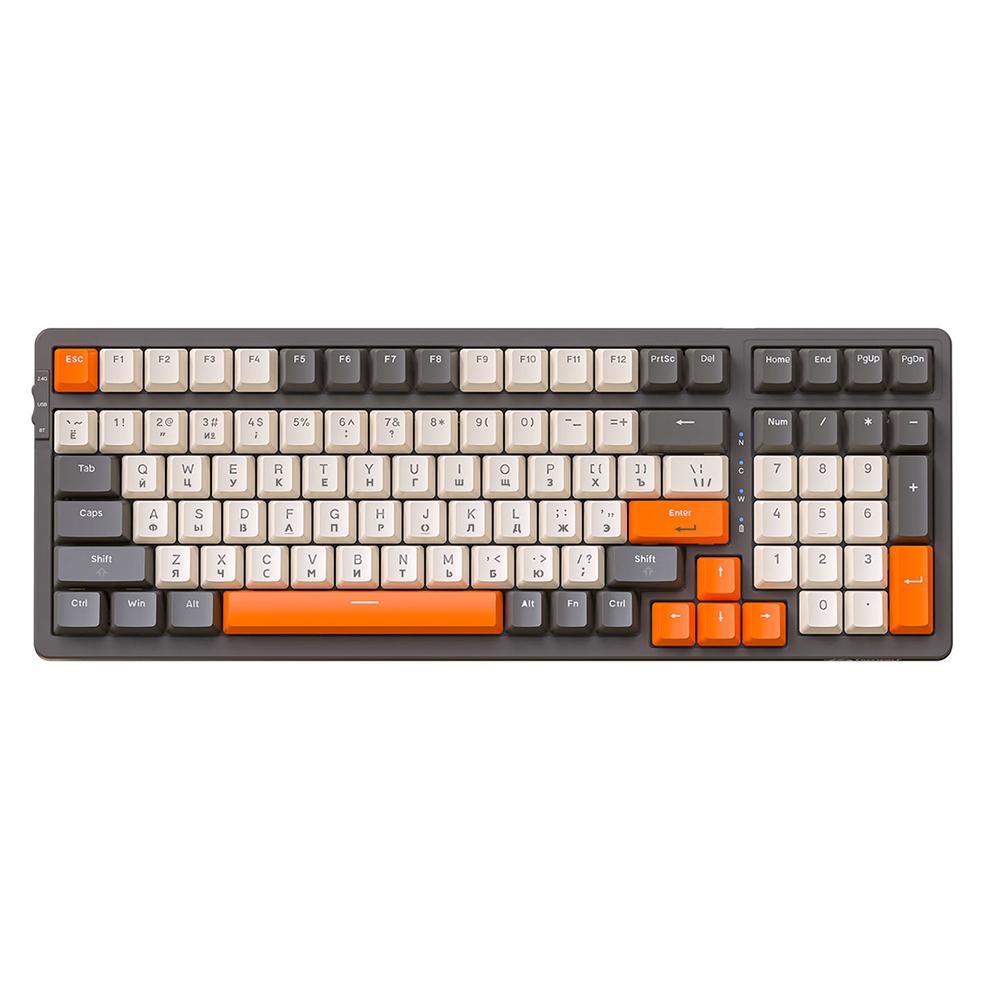 

K8 Wireless Mechanical Keyboard Three Modes Hot Swappable Keyboard 100 Keys BT5.0/2.4Ghz /Type-C Wired for ESports Gaming Office Red Switch