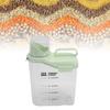 Cereal Storage Container with Spout and Measu  Cup Plastic  tight Kitchen   for Rice Grains Flour Dry Food
