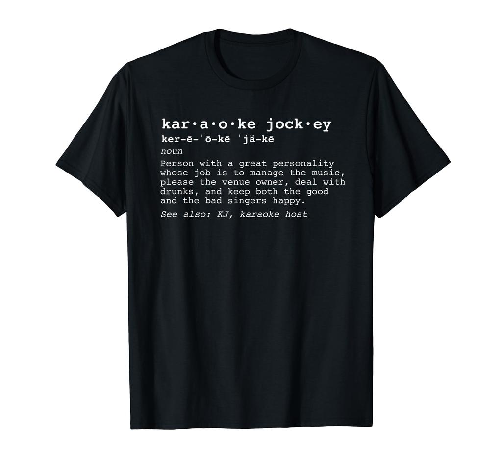 Funny Karaoke Jockey Definition T-Shirt