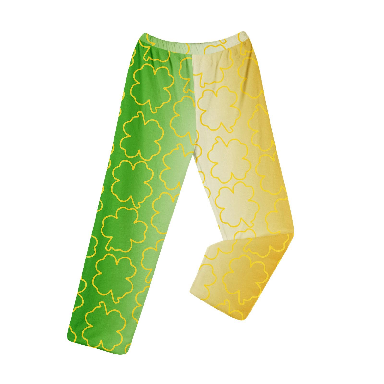 

Пижамные штаны в стиле аниме, повседневные брюки с эластичной резинкой на талии, удобные прямые свободные брюки для йоги L армия зеленый