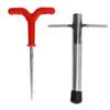 Ice Peg Drill Threaded Stainless Steel Multi Functional Ice Fishing Stake Nail Auger for Tent Shelter