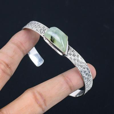 Freundschaftstag Sale 925 Silber Moos Prehnit Edelstein Geburtstag Schwester Neues Armreif