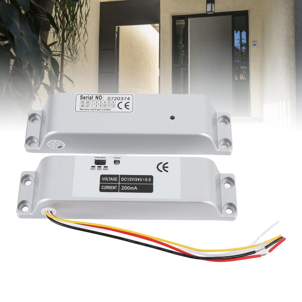 Durable Electric Drop Bolt Lock Secure NC Mode Electric Lock Electronic Bolt Door Lock  Fire Doors