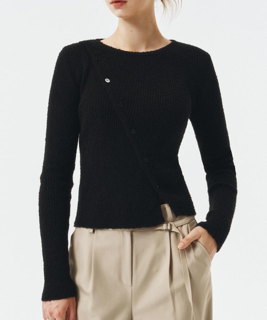 ARTID Cutout Long Sleeve Knit_Black