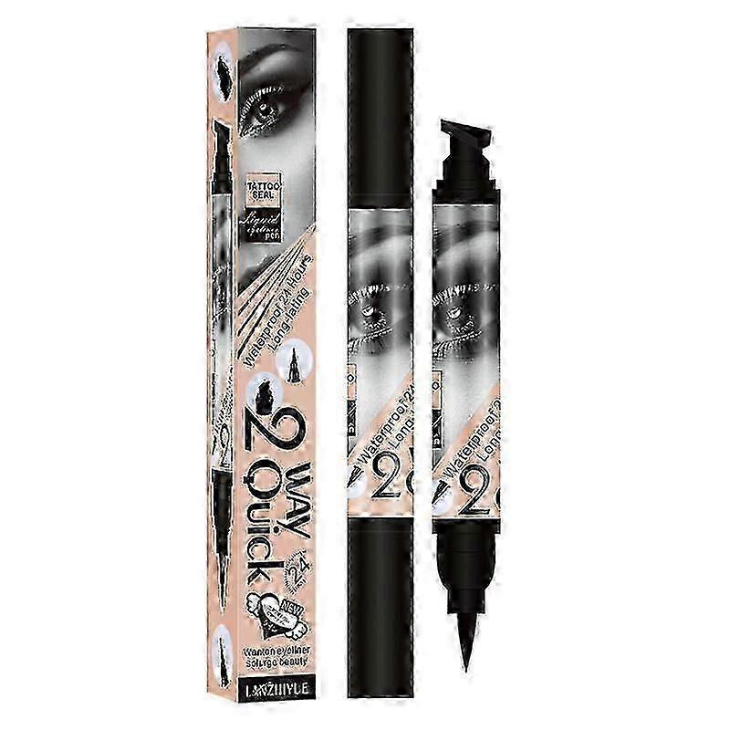 Eyeliner Stamp, Double Tip Eyeliner Stamp, Winged Eyeliner Stamp, Liquid Eyeliner, Waterproof Eyeliner, Long Lasting Non-Dizzy, Winged Eyeliner Eyelin