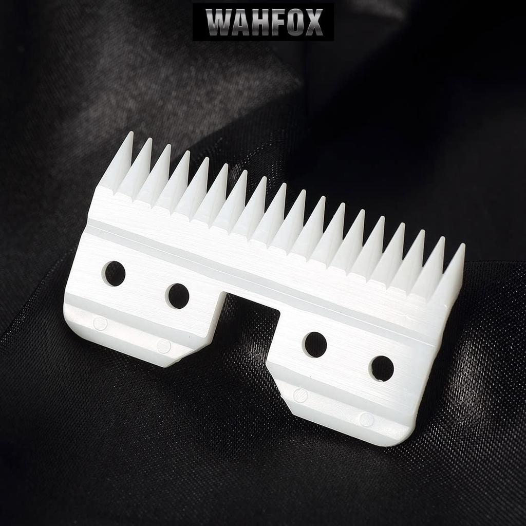 WAHFOX 3pcs Fast Feed Ceramic Blades for Oster Fast Feed Clipper Oster A5 Fast Feed Ceramic Blades Fast Feed Replacement Blade A5 Replacement Blade