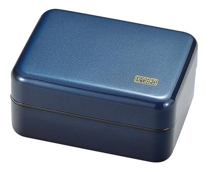 Miyamoto Sangyo Bento Box Wide Lunch Border Meta Navy 500ml 800ml (Upper) (Lower)