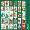 Mr. Paper, Winter Town Christmas Tree Theme Sticker Book, Scrapbook, Phone Case Christmas Party Decoration Stickers, 30 Pcs/book