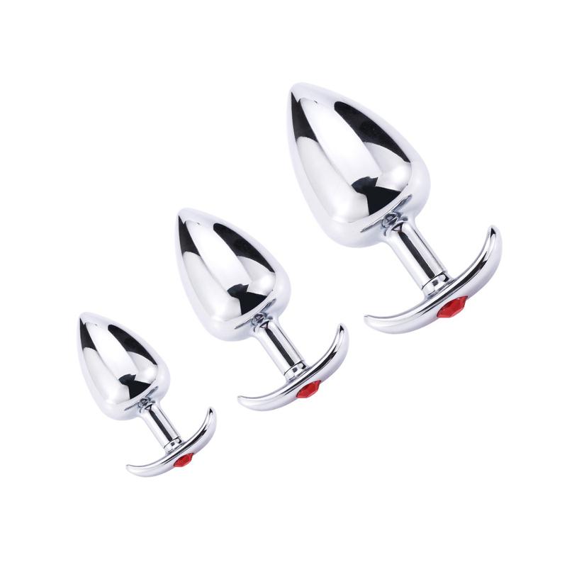 Metal Outdoor Anal Plug Stainless Steels Anchor Base Butt Plug Prostate Massager Anal Masturbator Dildos Adult Sex Toys