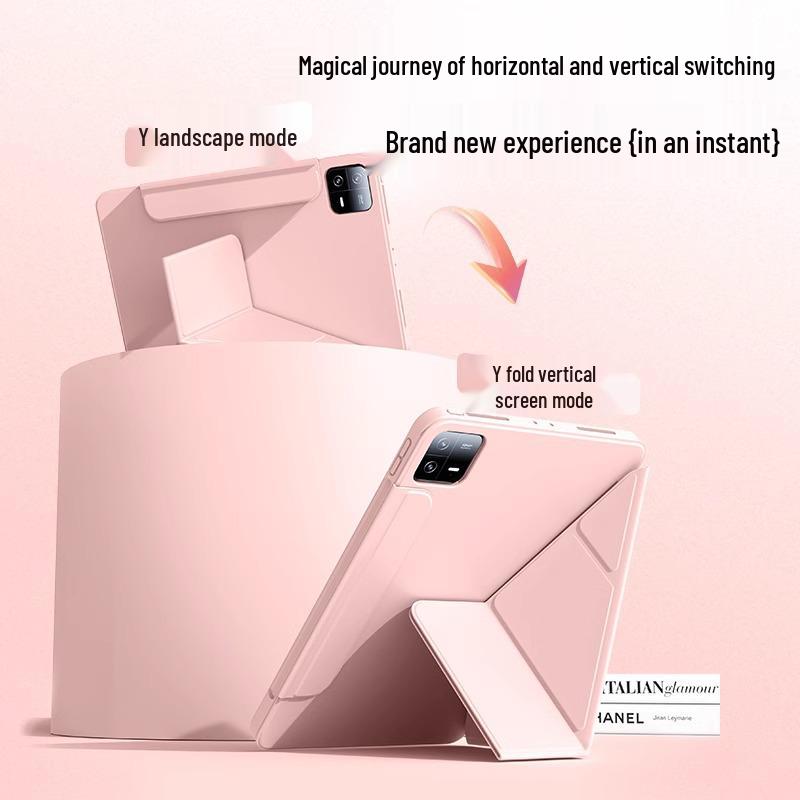 Xiaomi Pad 7/6/5S Pro 11” Rotating Protective Case - Y-Fold Buckle, Full Coverage for POCO PAD (Overseas Version)
