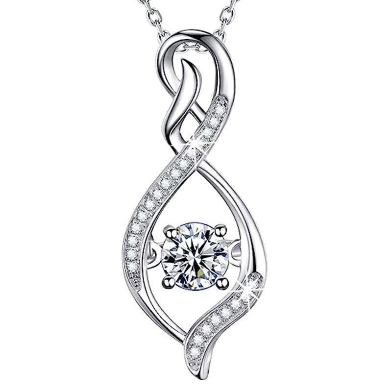 Elegant Interwoven Geometric Pendant Necklace, Elegant Eye-catching Collarbone Chain Jewelry, Necklace for Daily Wear, Gift Giving