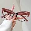 Fashion Anti-Blue Light Cat Eye Reading Glasses Luxury Unisex Far Sight Glasses Trendy Computer Glasses