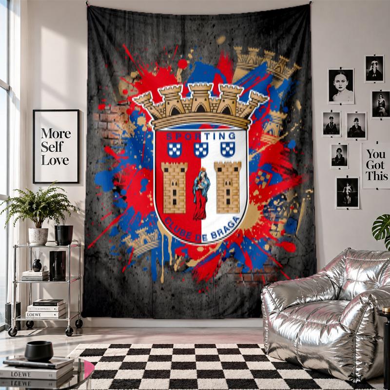 Braga FC Wall Tapestry Home Decor Wall Hanging Cloth for Bedroom Living Room Background